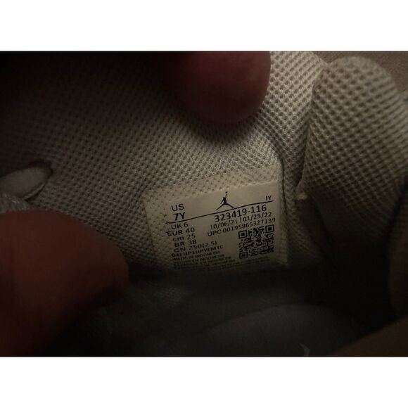 Air Jordan 6 Rings 'White Mystic Hibiscus' Size 7Y Used Solid Condition Pink - Picture 10 of 10